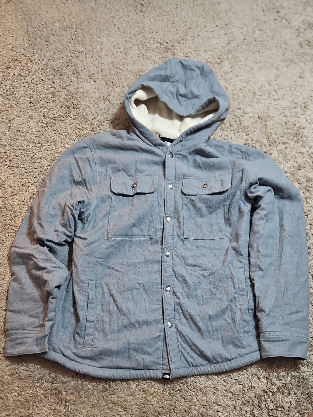 The North Face- Men's Hooded Button-Up Jacket
